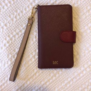Michael Kors Saffiano Leather Folio phone case